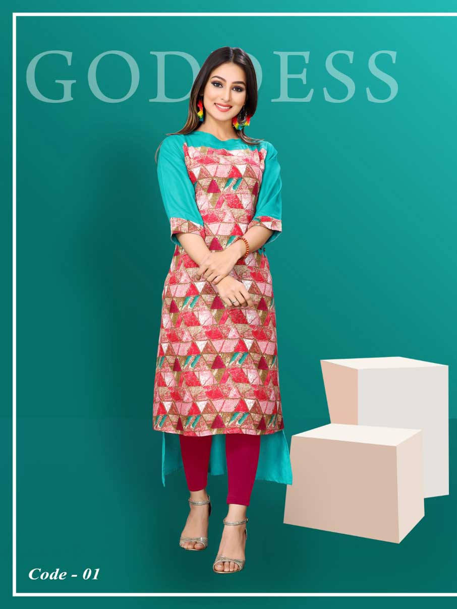 1-Step Up Aradhna Printed Anarkali Kurta Supplier 1-Step Up Aradhna Printed Anarkali Kurta Supplier